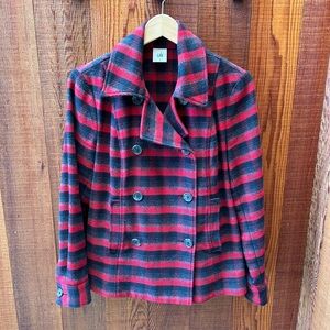 CAbi Red and Black Plaid Women's Jacket